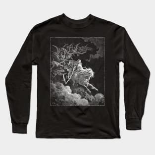 Death on the Pale Horse dark art (Gustave Doré) Long Sleeve T-Shirt